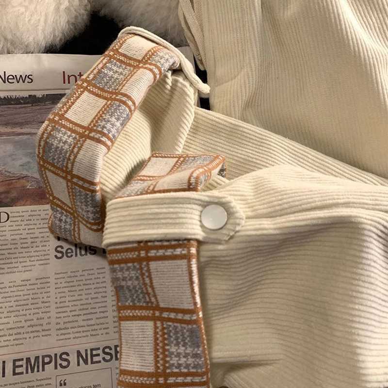 Winter Corduroy Plush Velvet Lined Anklelength Pantalons Women Casual Big Size Straight Pants Baggy Thicken Warm Trouser 145kgT251025