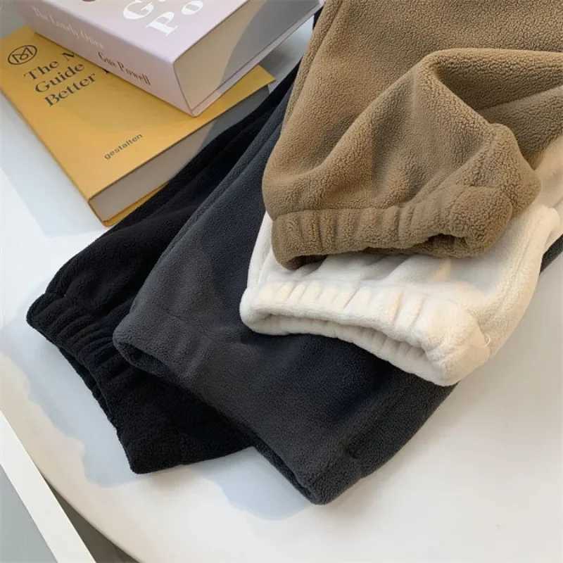 Fleece Harem Pants Women Velvet Thick Loose Ankle Length Autumn Winter Warm Thermal Leisure Solid Sports Elastic Waist FemaleT251025