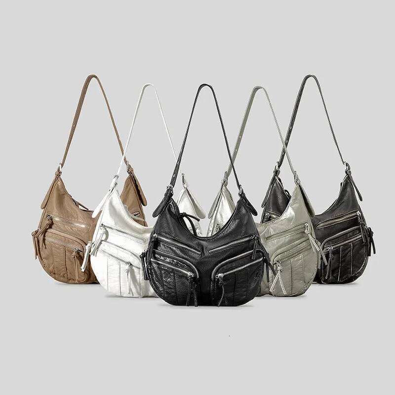 Jonlily Women PU Leather Shoulder Female Handbag Totes Casual Crossbody High Capacity Commuter Bag Daybag Purse -Kg1968 251025