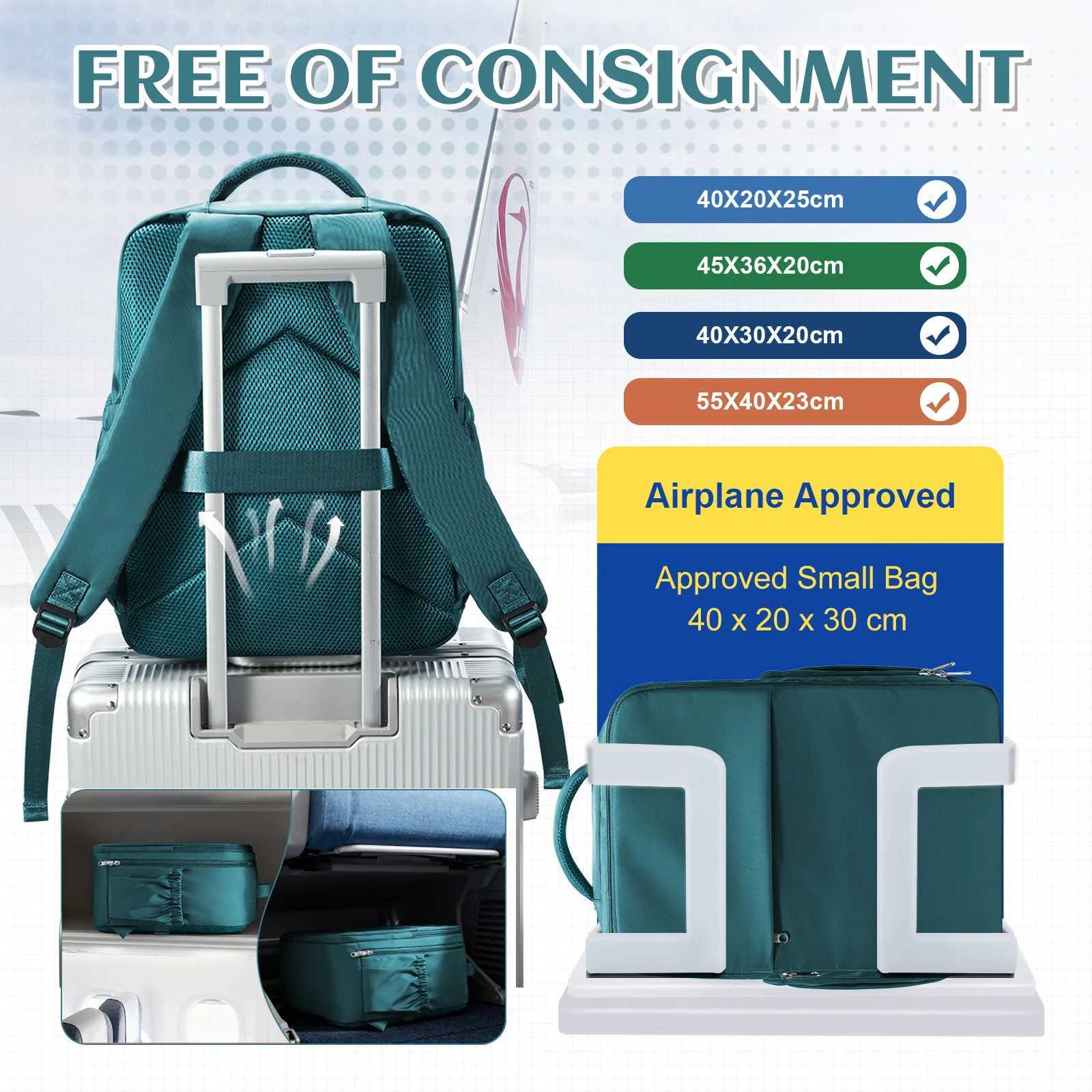 Ryanair Hand Luggage 40x30x20 Travel Backpack Vacuum Storage Bags Vacuum Backpack with Pump Laptop Travel Bag For Women Men W251025