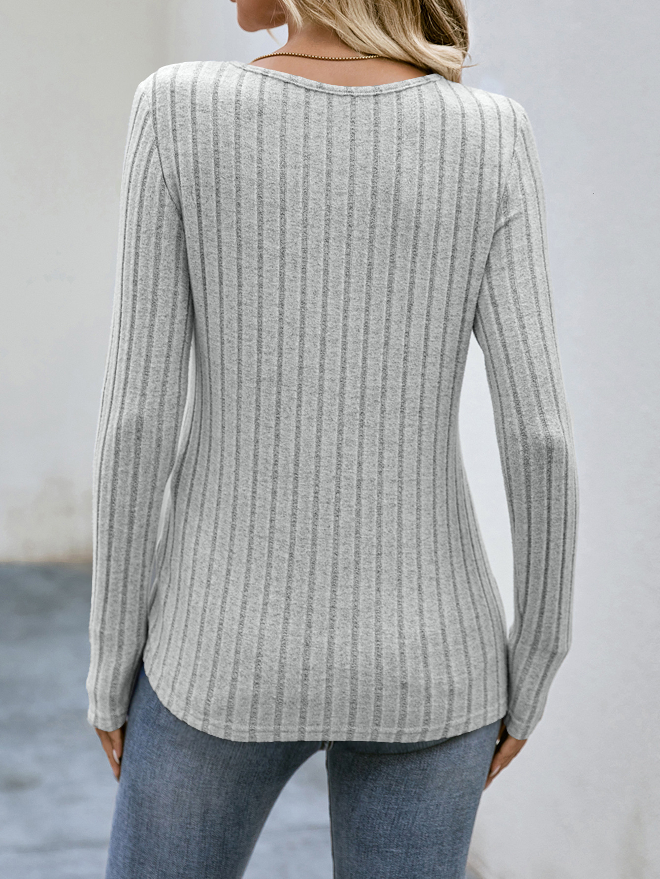 2025 Autumn Winter Women's Fashion TikTok Waist-Cinching Round Neck Slim Fit Long Sleeve Top