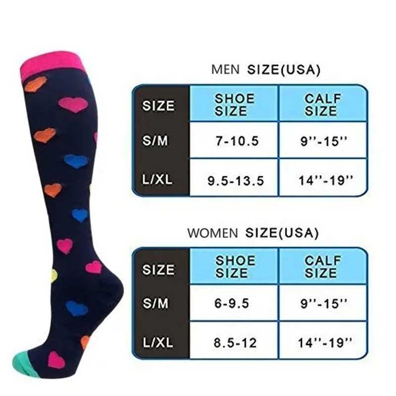 Compression Socks Men Women Running Fitness Travel Golf 2030mmhg Sports Socks Medical Varicose Veins Anti Fatigue Elastic Socks Y251024