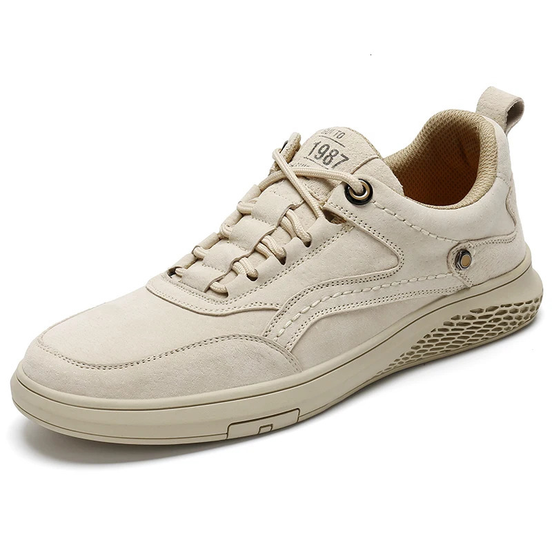 Four Season Shoes Fashionable Leather Surface and Oil Resistant Casual Shoes Breathable Lace Up Comfortable Driving Shoe 251023