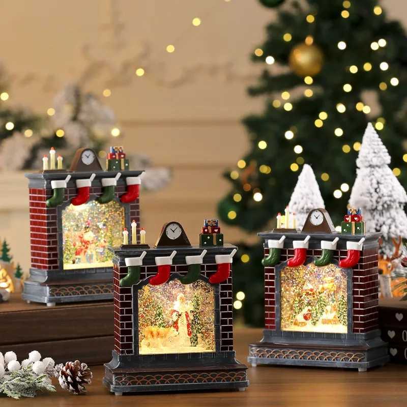 Creative Crossborder Christmas Scene DecorationsCrystal BallsMusic BoxesGifts for Children From The Elderly Home Decor C251024
