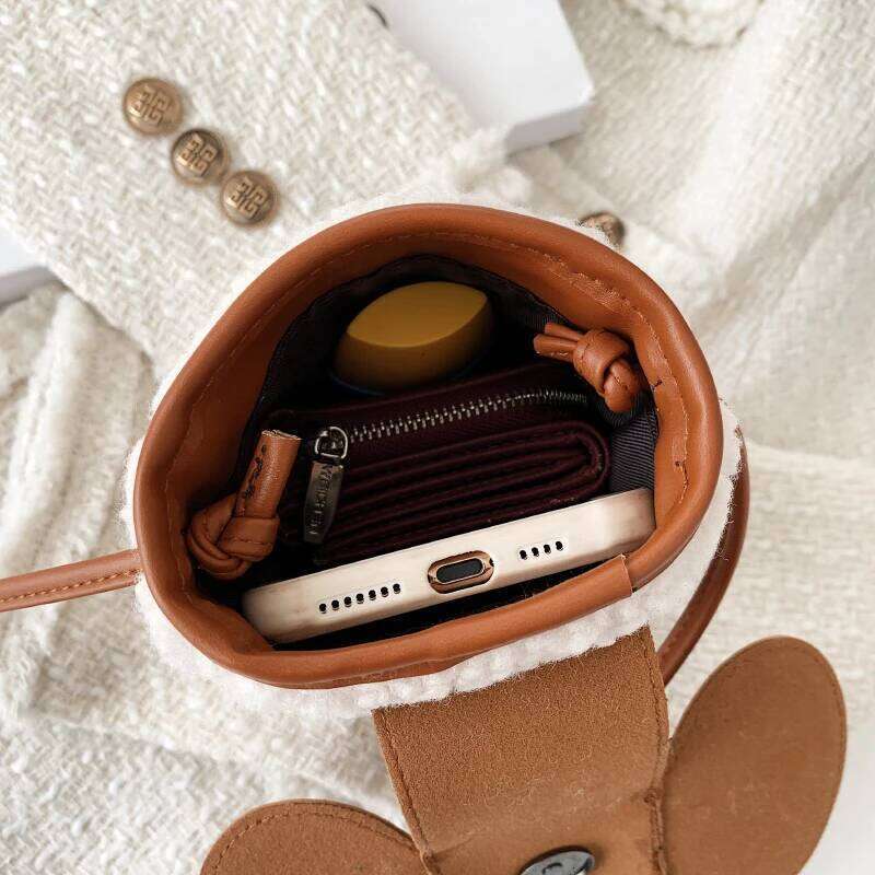 Hot Selling Shoulder Bags Brand Handbag PU Leather Crossbody Designer Elephant Mobile Phone Bag Female Shopper Purses Designer Bags Free Labubu Pendan