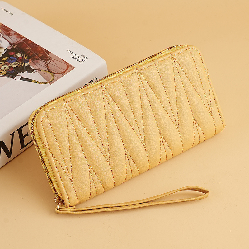 Designer Bag Woman Short Wallets Card Holders Designer Mini Purses Black Pink New Ladies Fashion Pleated Wallet Coin Purse Zipper Hand Bag