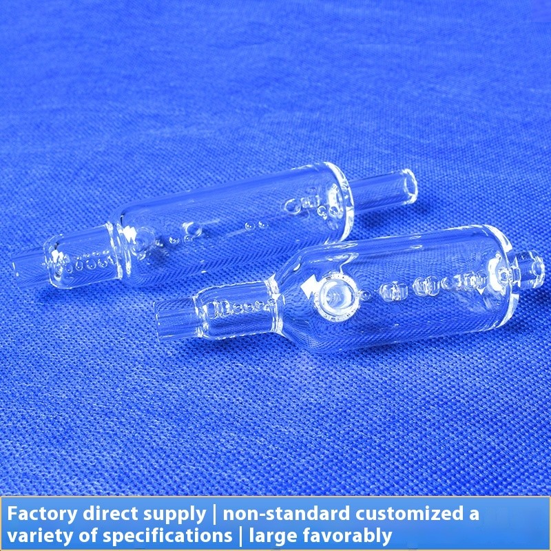 Factory Custom Laboratory High Temperature and Corrosion Resistant sealed Quartz Threaded Instrument Quartz Tube Customized laboratory instruments of 