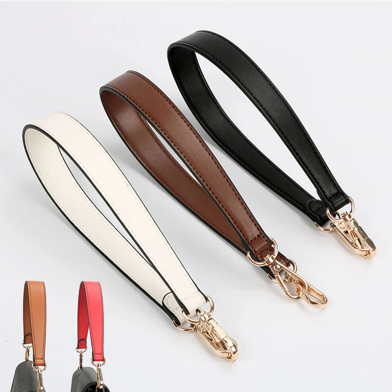 100 Genuine Leather 3649cm Bag Strap Replacement Shoulder Bag Wide Strap Short Leather Belt For Bags Handbag Handle 251022