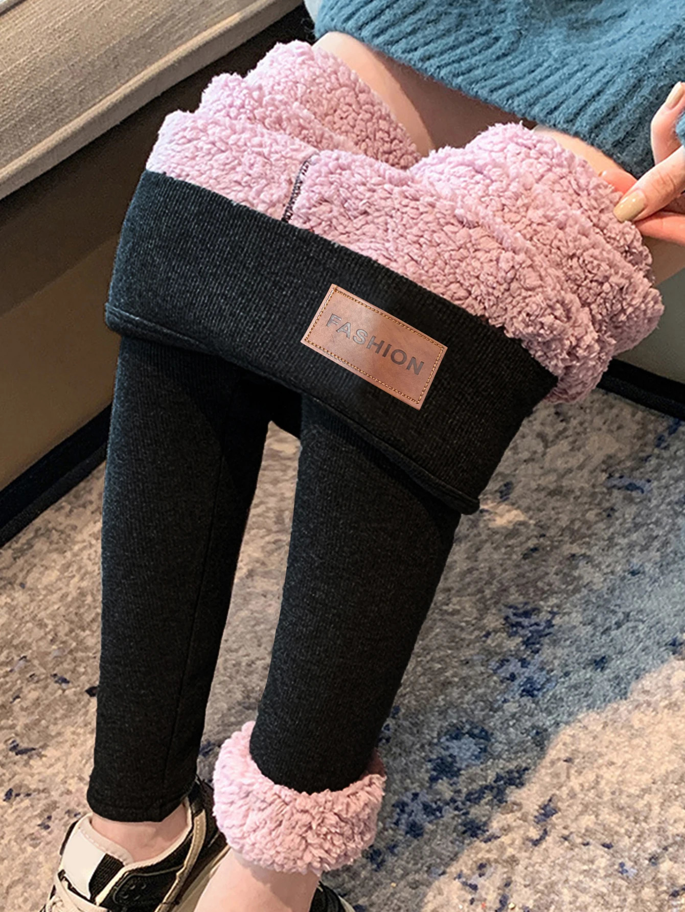 Cloud Velvet Leggings For Women Wearing Cashmere Thick Warm Thin Cotton Pants Northeast Extra Thick Lamb Velvet Foot Pants 251018