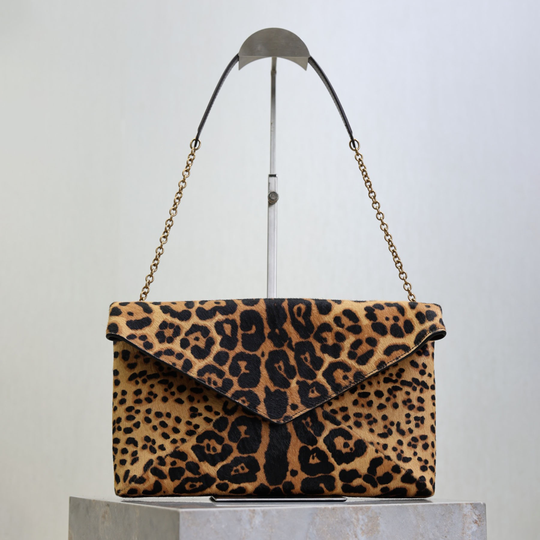 New 10A Chain Pouch Luxury Designer Leopard Genuine Leather Shoulder Bag Gold Hardware Crossbody Bag Magnetic Closure Handbag Women Casual Shopping Purse