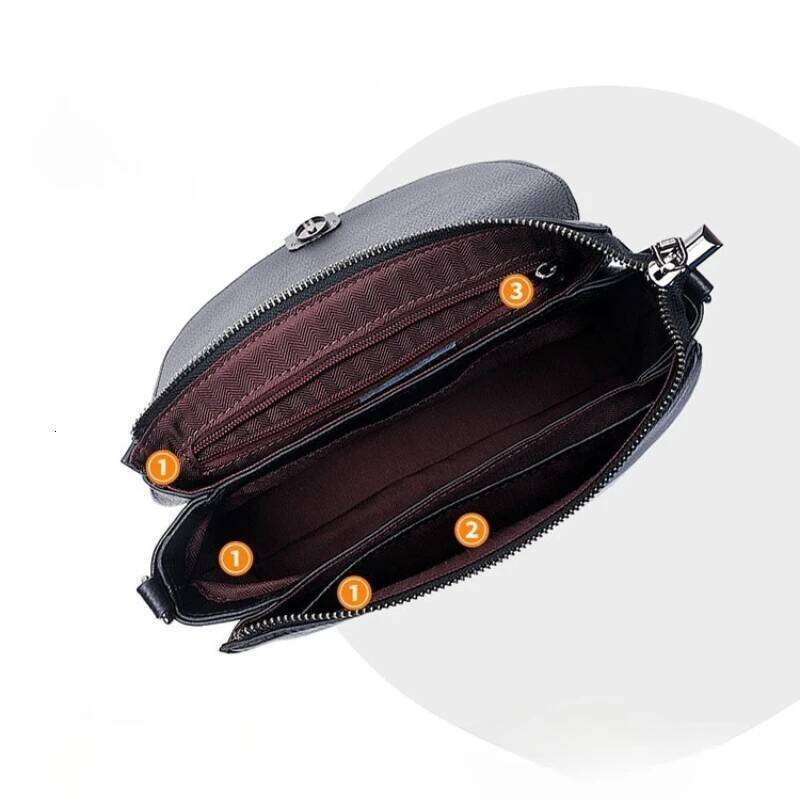 Lady Vintage Genuine Leather Messenger For Women Simple Crossbody Shoulder Handbag Girls Daily Using Commuter Small Square Bag 251023 1025
