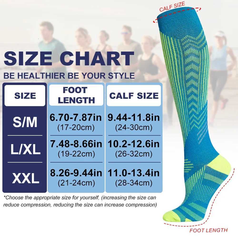 1Pair Breathable Compression Socks 1520 mmHg is Best Athletic for Men Women Running Flight Travel Nurses Pregnant Hiking Y251024