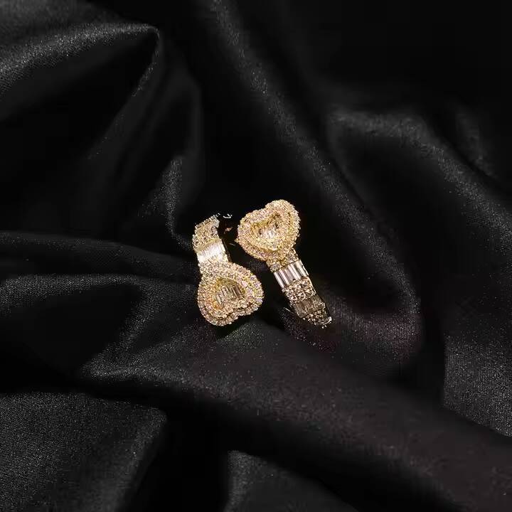Premium Quality Moissanite Rings Designed With Hip Hop Influence And Dazzling Diamonds To Make A Strong Fashion Statement