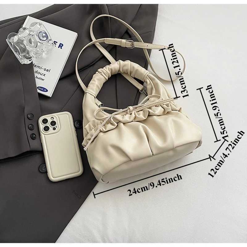 New niche design pleated cloud bag female 2025 summer popular hundreds of single shoulder crossbody bag fashion handbag Z251024