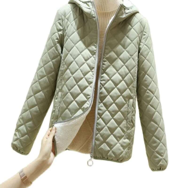 Black 2025 New Winter Female Korean Fleece Cotton Outcoat Padded Jacket Women Coat Thicken Hooded Parka Ladies Coats Designer Women