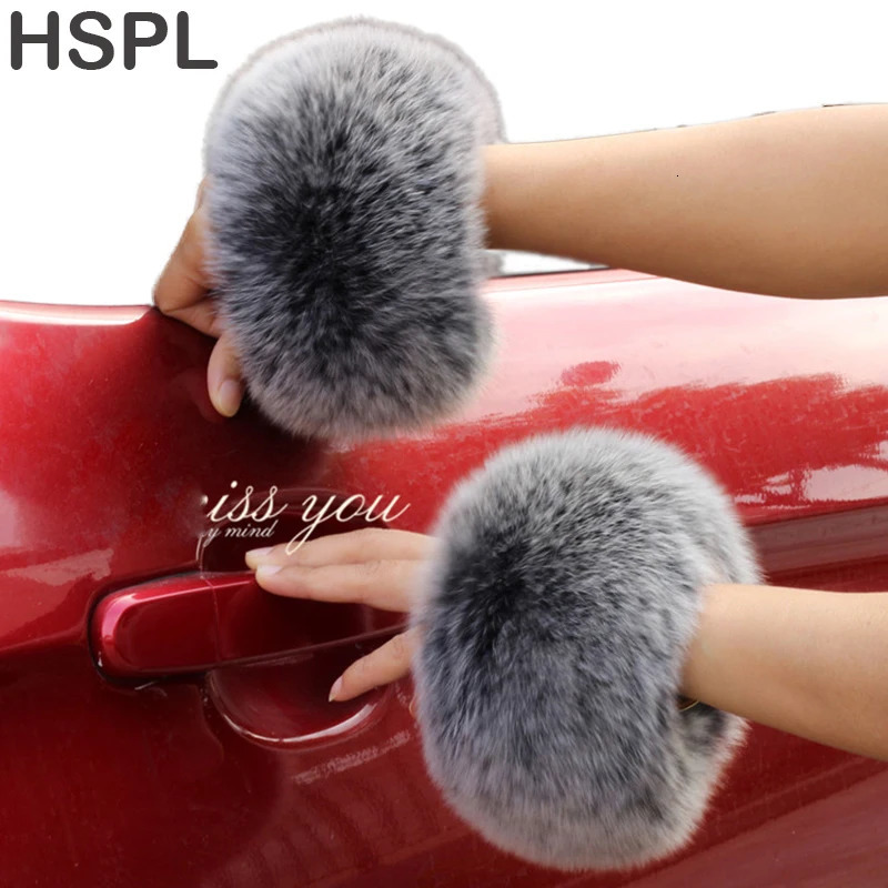 Fox fur Cuffs Wrist Warmer Genuine Fox Fur Cuff Arm Warmer Lady Bracelet Fur Wristband Glove 251023