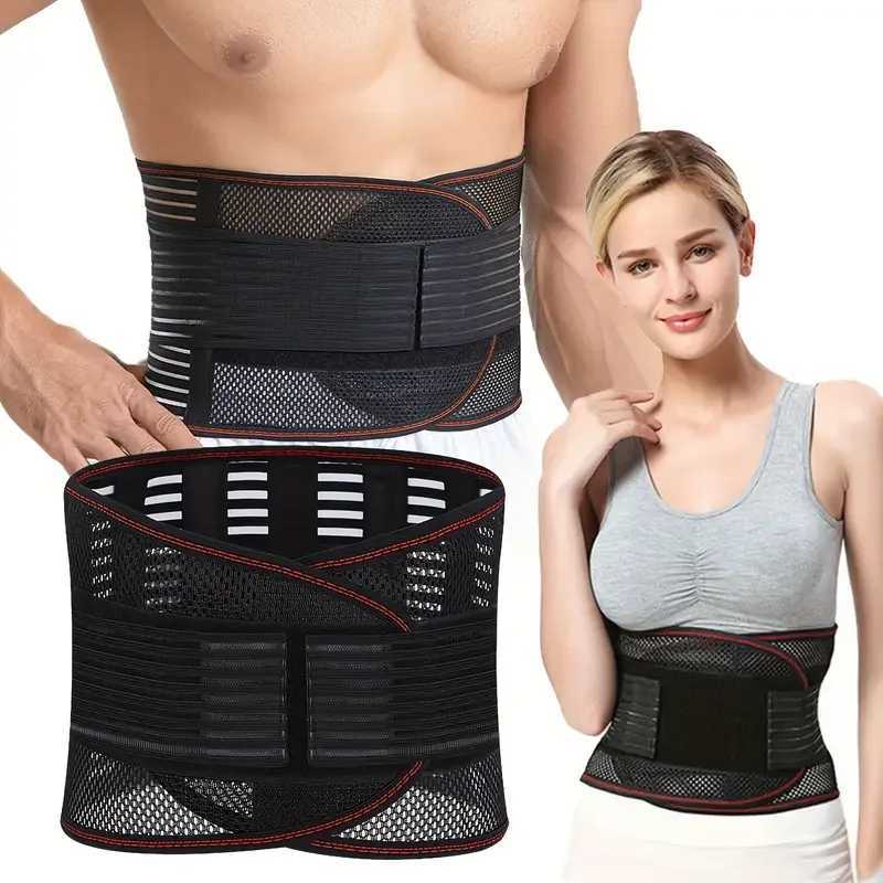 Lumbar Support Belt Compression Waist Support Belt Breathable Mesh Lower Back Brace Adjustable Elastic Pain Relief Spine Support Y251025