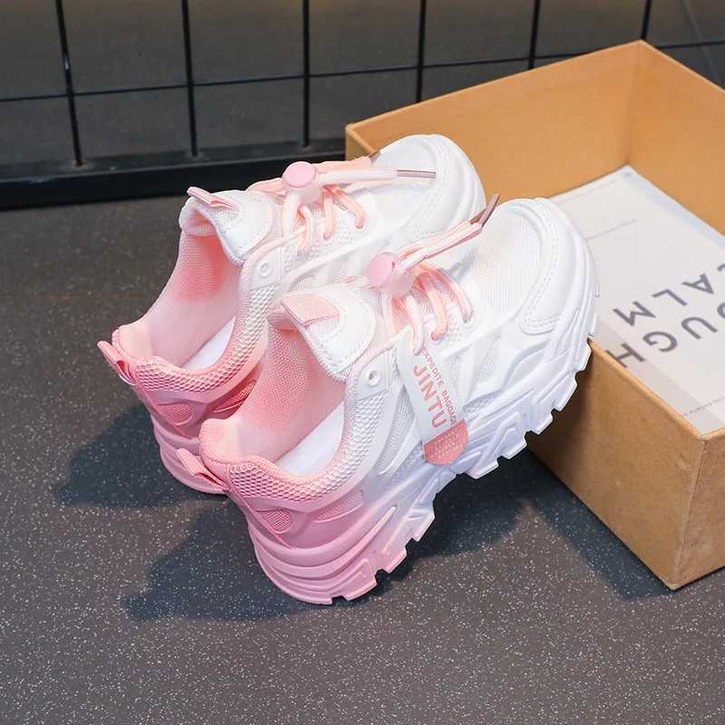 Childrens sports Spring and Autumn new girls dad shoes breathable mesh casual versatile boys running H260130