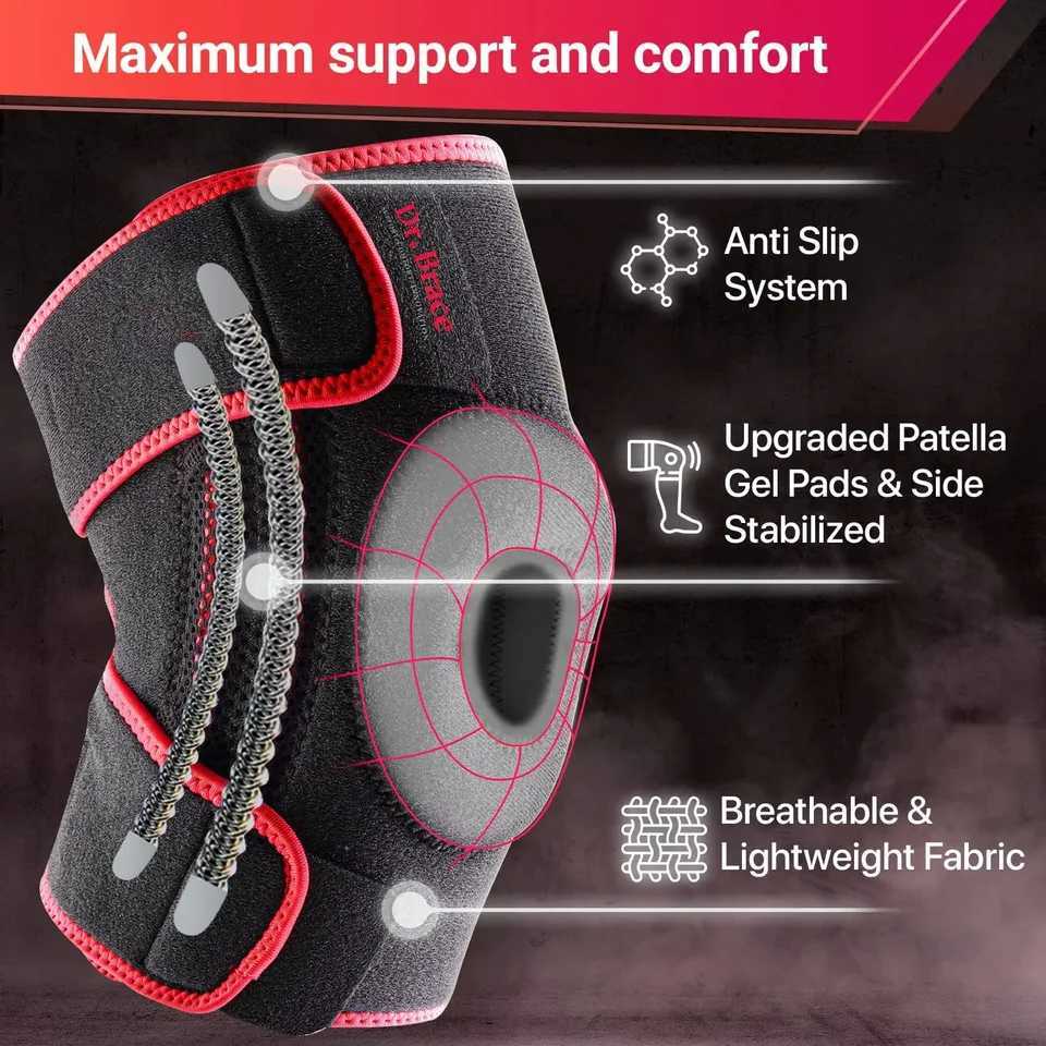 1pcs knee brace hiking outdoor running cycling mens and womens non slip spring support knee joint protection equipment Y251024