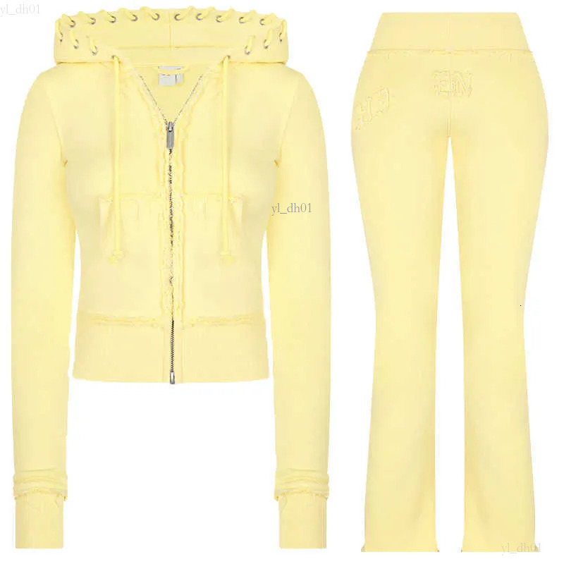 Designer Hidden Cult Tracksuit Women 2 Piece Set Women Long Sleeve Zip Hoodie Inca Pale Low Rise Pants Trouser Hide Cult Tracksuit Sweatshirts Knit Sets 82a