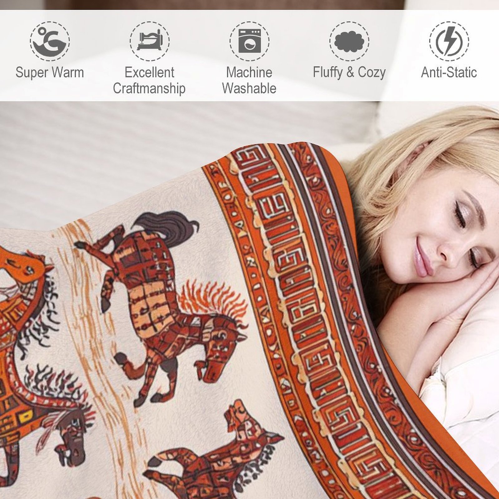 H Designer Horse blanket blanket throw cashmere vibration blanket copert Home Travel Throw Summer Air Conditioner Beach home bedding blankets throws H