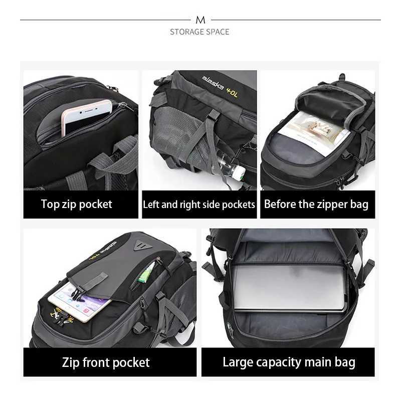 Antitheft Mountaineering Waterproof Backpack Men Riding Sport Bags Outdoor Camping Travel Backpacks Climbing Hiking Bag For Men W251025