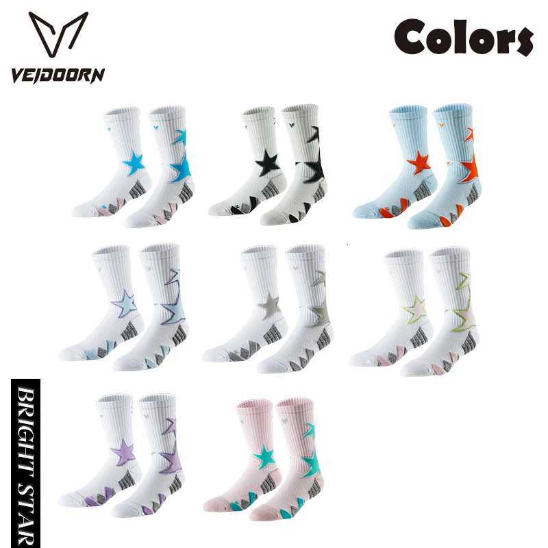 Professional Basketball Socks Breathable Mesh MidTube Length Star Jacquard Sports Socks Towel Bottom Non Slip Socks Y251024