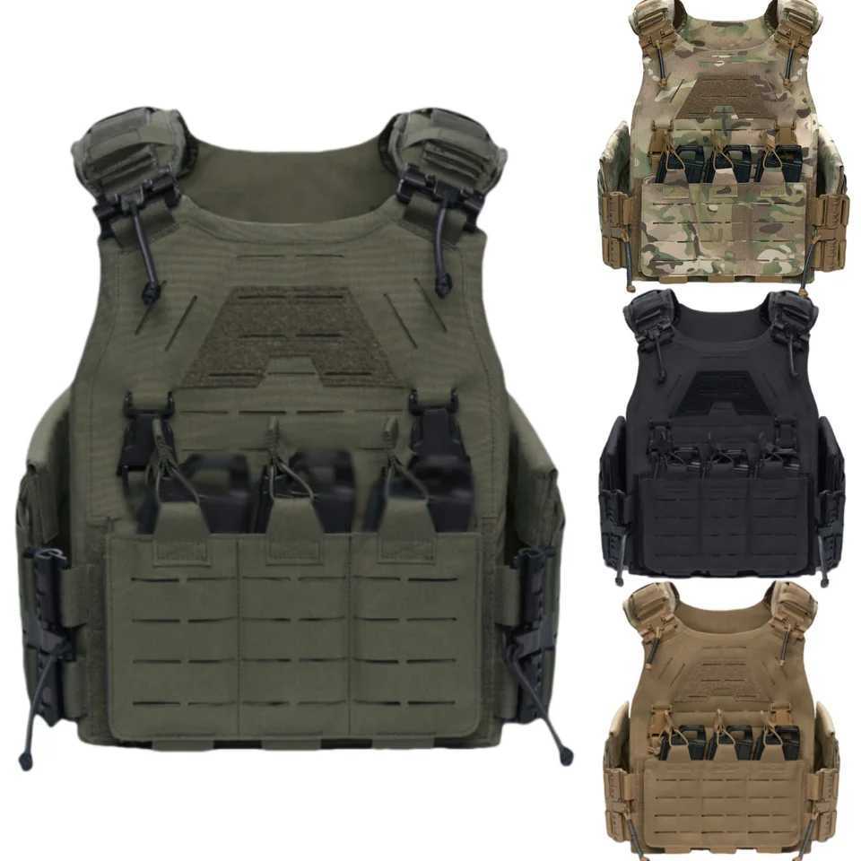 Light Laser Cut Tactical Plate Carrier Hunting Vest MOL Quick Rease Fast Adjust Cummnd CS Airsoft Combat Gear Y251022