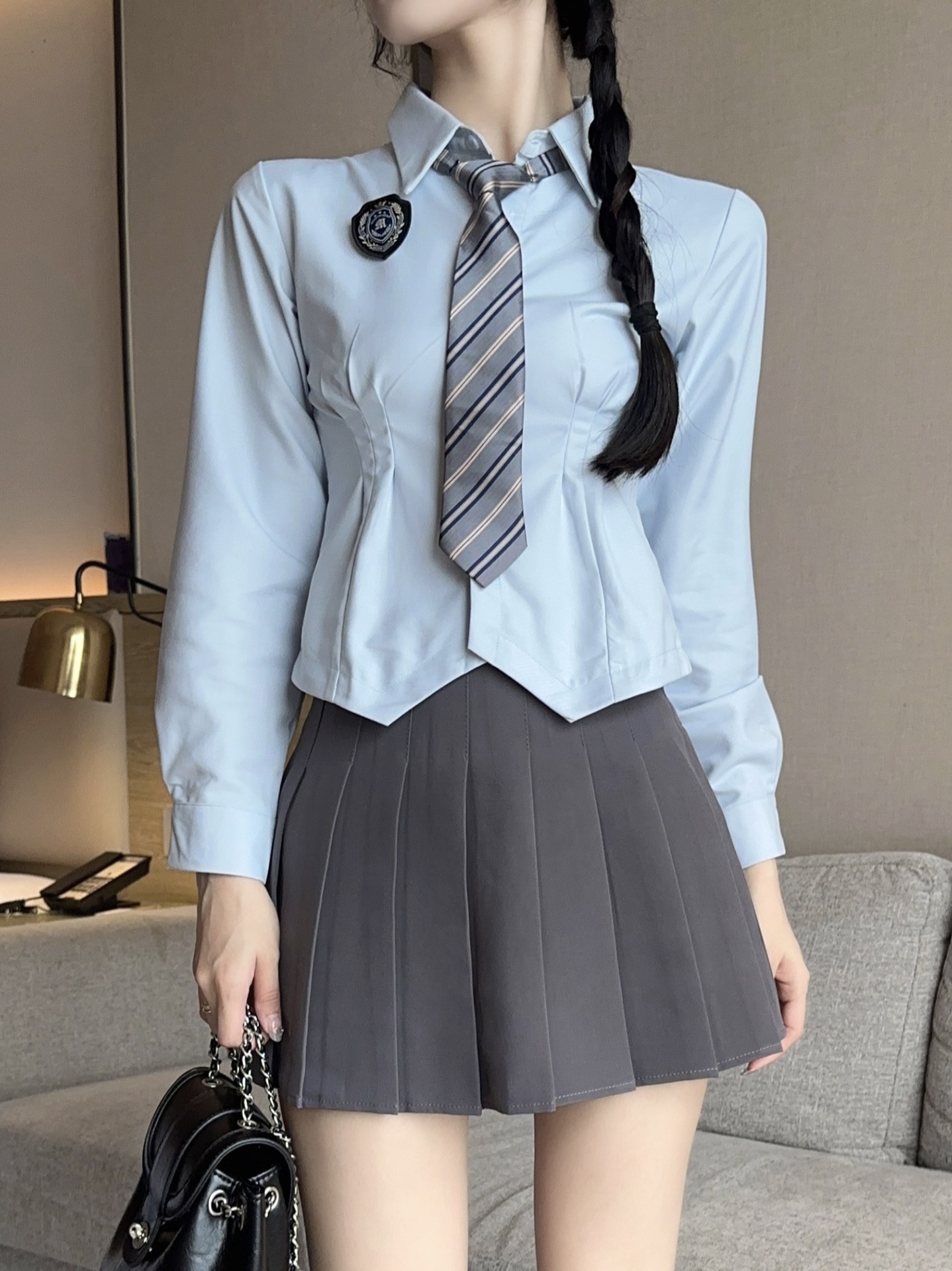 GC189 Autumn New Sexy Lace Strapless Slightly Sheer Slim Fit Dress