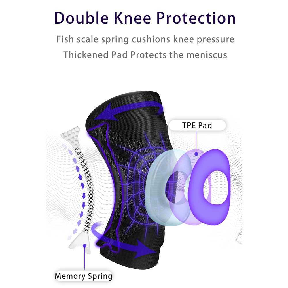 1PC Sports Knee Pads Compression Elastic Knee Support Fitness Gear Basketball Volleyball Rodilleras Y251024