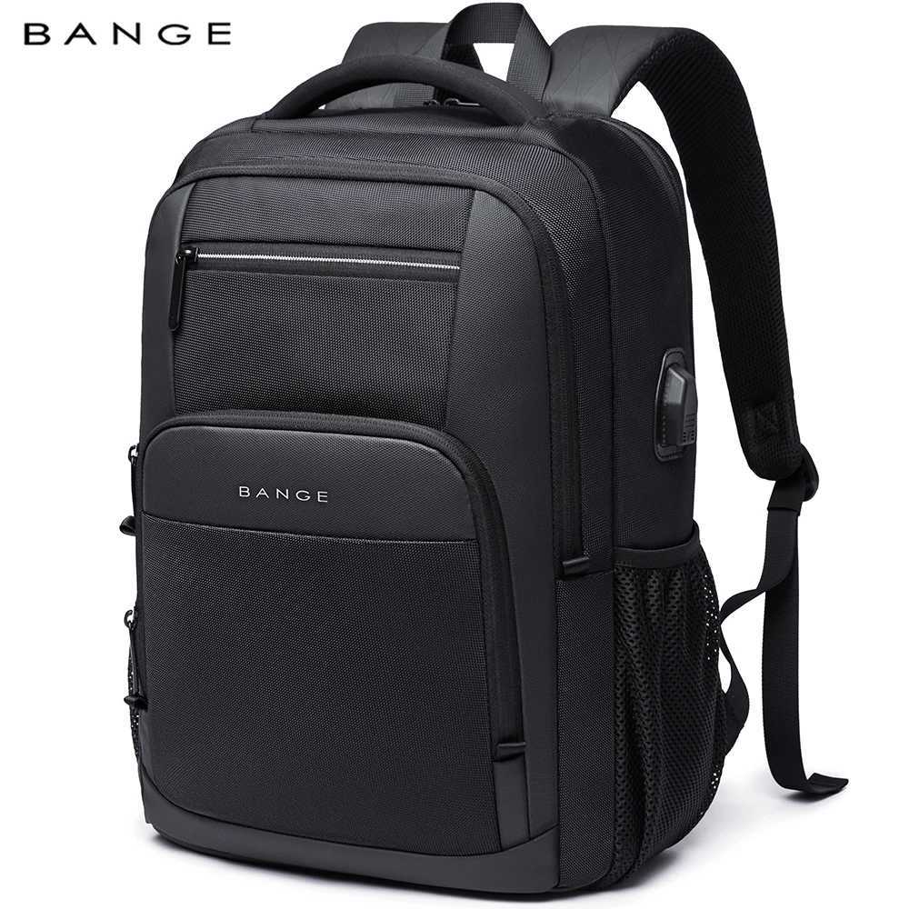 BANGE Sling Travel Laptop Backpack Fits 156 Inch Laptop for Men and Women Waterproof with Side Mesh Pocket USB Charging Port W251025