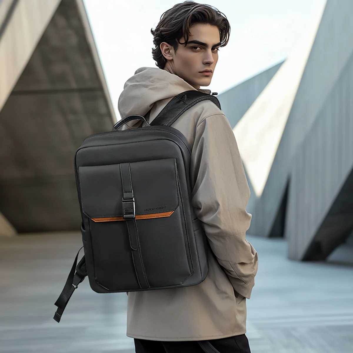 Heroic Knight Simple Men Backpack 156 Laptop Bag Waterproof Stylish Business Travel Backpack Large Capacity Students Rucksacks W251025