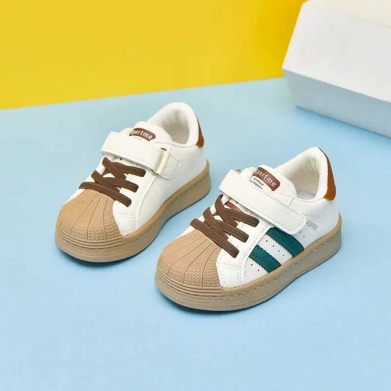 Toddler Kids Walking Shoes Thick Soft Sole Boys Girls Casual Shoes Hookloop 2024 New Fashion Children Sports Shoes StripedT251025
