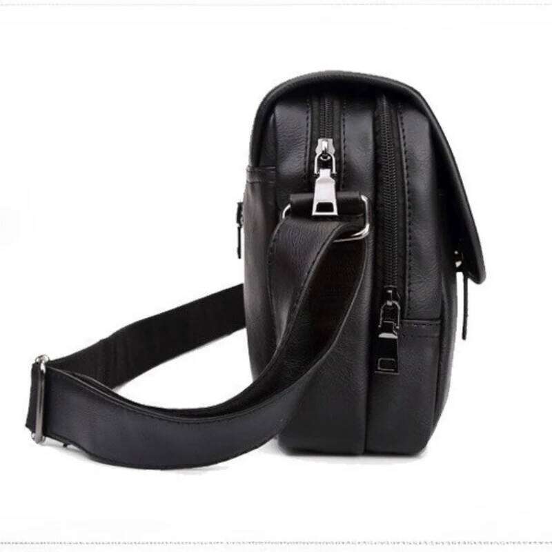 Brand Shoulder Bags For IPAD Leather Business Handbag Large Side Sling Men Crossbody Messenger Bag Suotong251025