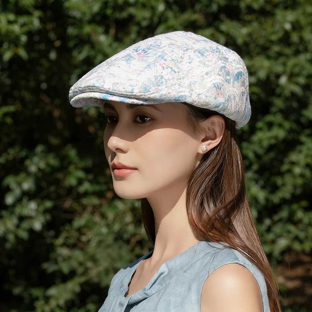 Beret Hat For Wen Fashion Embroidery Printing Outdoor Flat Visor Season Style Casual Autumn Berets C Summer Adjustable Y251025