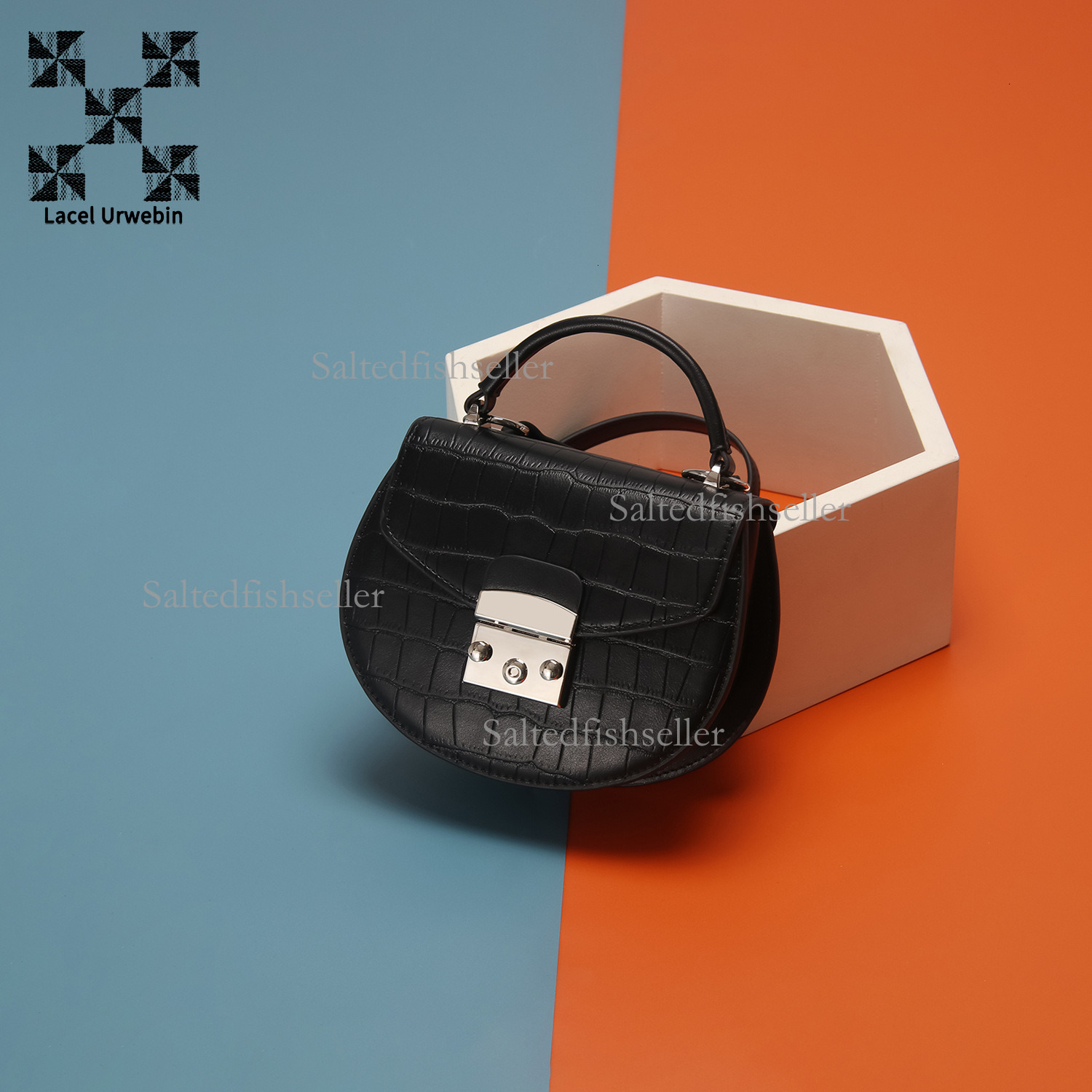 Lacel Urwebin Designer Stylish Versatile Piglet Bag Luxury Mini Handbag Korean Fashion Trend Single Shoulder Crossbody Bag Crocodile Patterned Small S