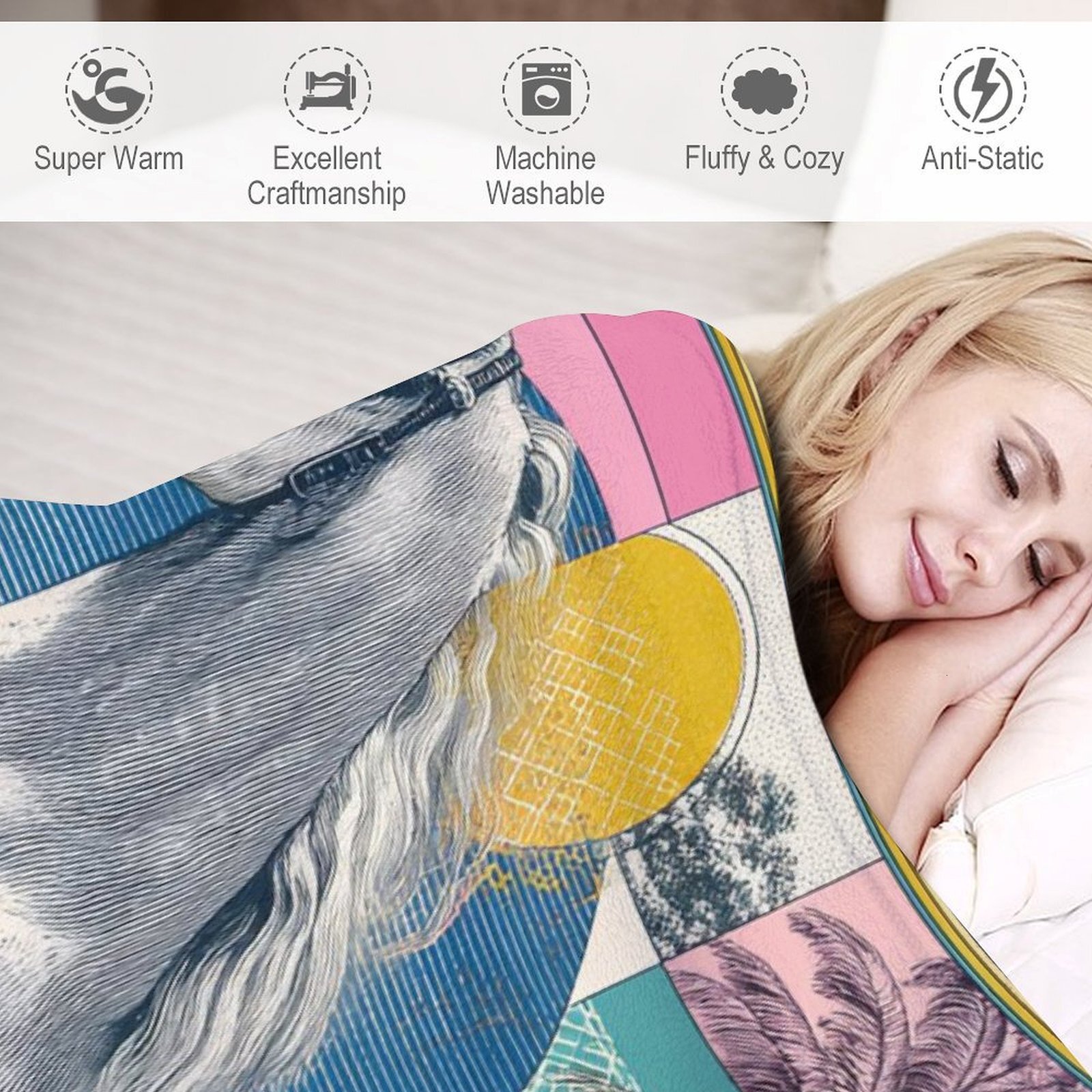 H Designer Horse blanket blanket throw cashmere vibration blanket copert Home Travel Throw Summer Air Conditioner Beach home bedding blankets throws H
