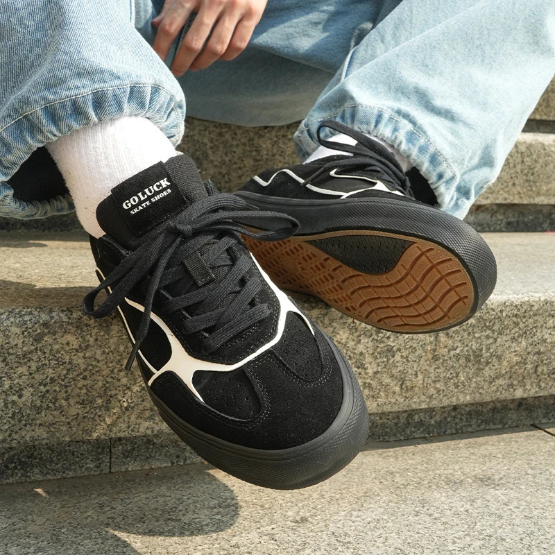 Goluck Casual Walking Shoes Suede Sneakers Mens Womens Skateboard shoes comfy durability cushioning trainers 251023CJ