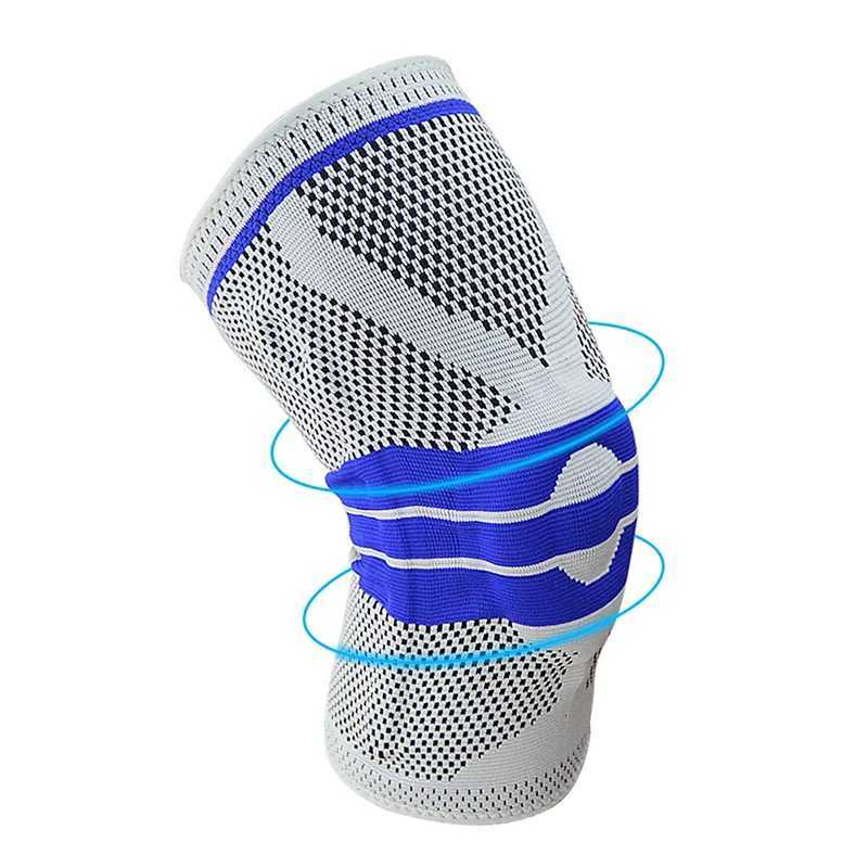 Knee Brace Silicone Sleeve Knee Pads Arthritis Knee Wraps Protector For Joints Support Meniscus Compression Protection Sport Y251024