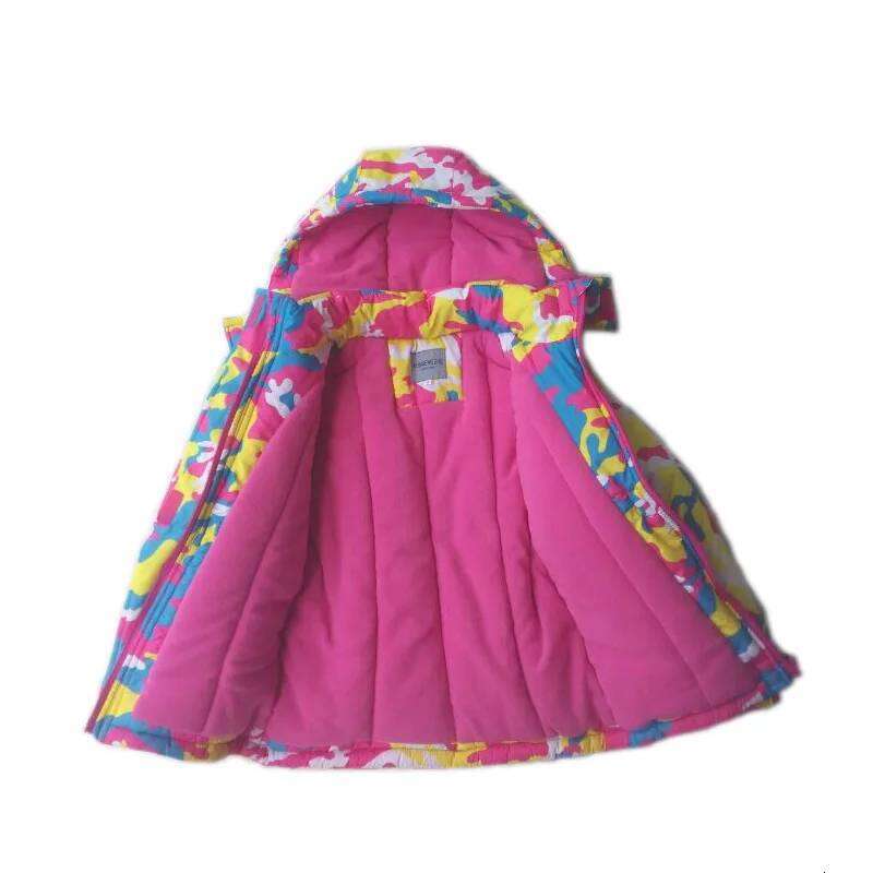 -30 Degrees Children Winter Ski Suit Waterproof Plus Veet Warm Girl Jacket Coat 4-14 Years Boy Cotton Overalls Snowsuit