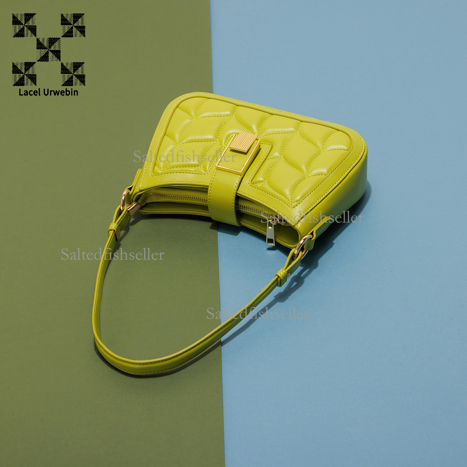 Lacel Urwebin Designer Luxury Crocodile Pattern Underarm Shoulder Bag Fashion New Style Niche High-end Commuting Mini Handbag Versatile Metal Crossbod