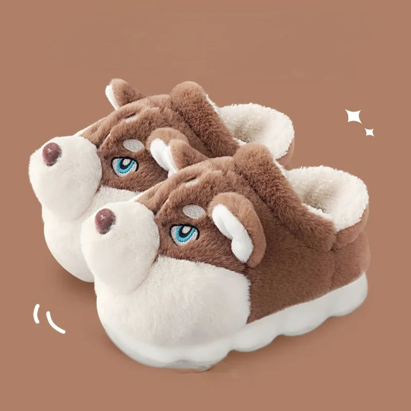 Mens Cotton Slippers Autumn Winter Indoor Home Thick Bottom Cold Resistant Cute Outer Wear Plush Warm Coldproof Cotton Slippers251020