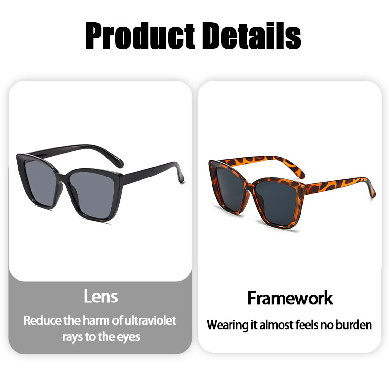 Metal Cat Eye Frames Retro Style Sunglasses For Office Commute And Outdoor Use
