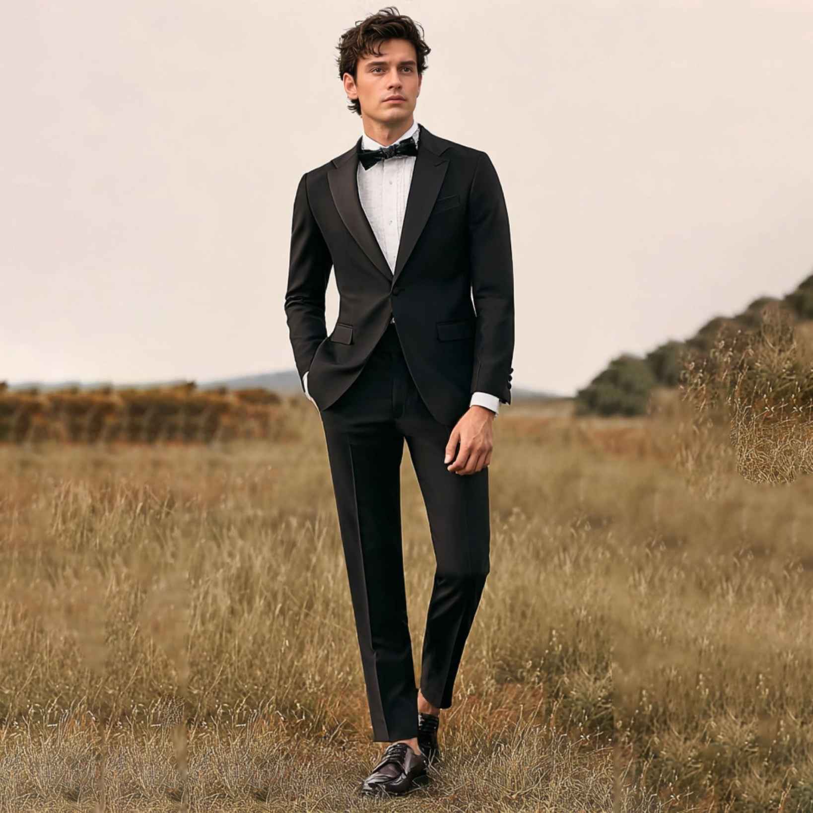 Classic 2 Pieces Men Formal Suits Peaked Lapel One Button Groom Wedding Tuxedos Business Party Custom Made Jacket