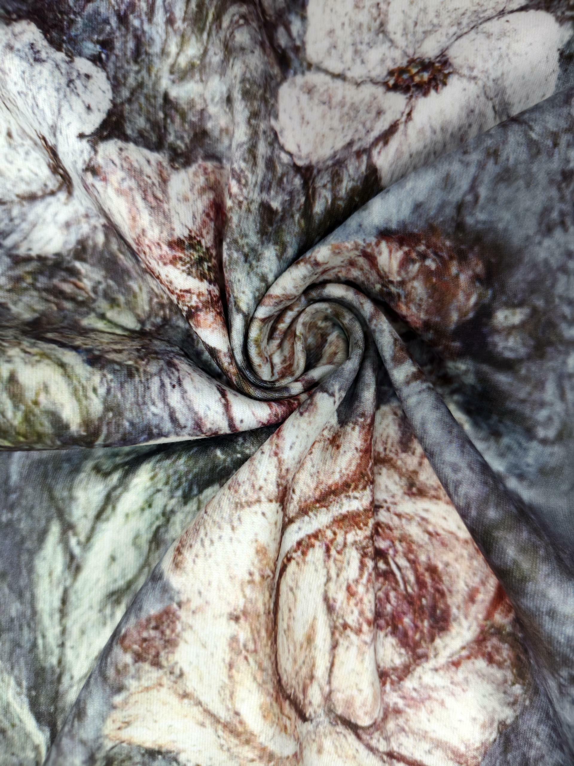 Summer Retro Women's Floral Printed Casual Harem Pants, Milk Silk Small Waist Design Trousers, S-XXL Green---CF53656