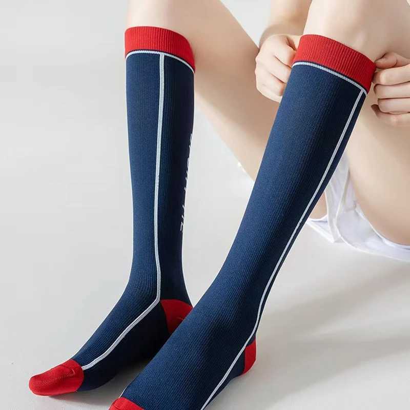1 Pair Women Sports Pressure Calf Socks Summer Sweat Absorbing Breathable Running Skipping Rope Fitness Anti Slip Casual Socks Y251024