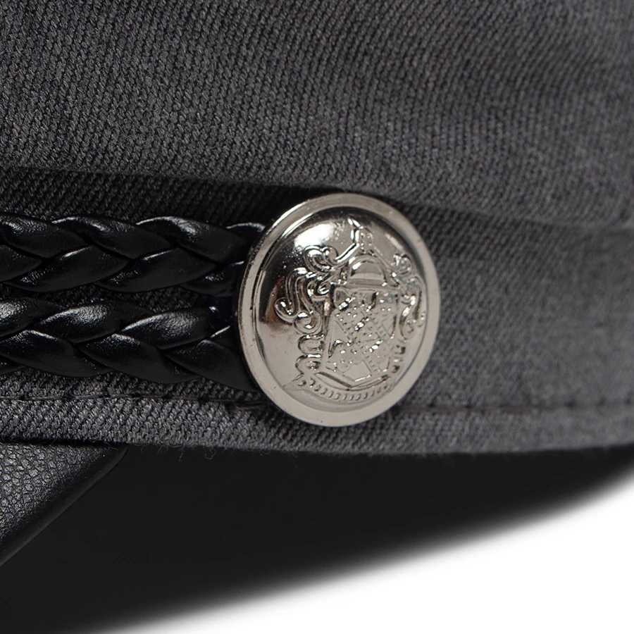 Wens Flat C PU Leather Brim Beret Soft Cloth Autumn Summer Visor Hat For Fem Luxury Fashion Newsboy Cs Ladies Girls Y251025