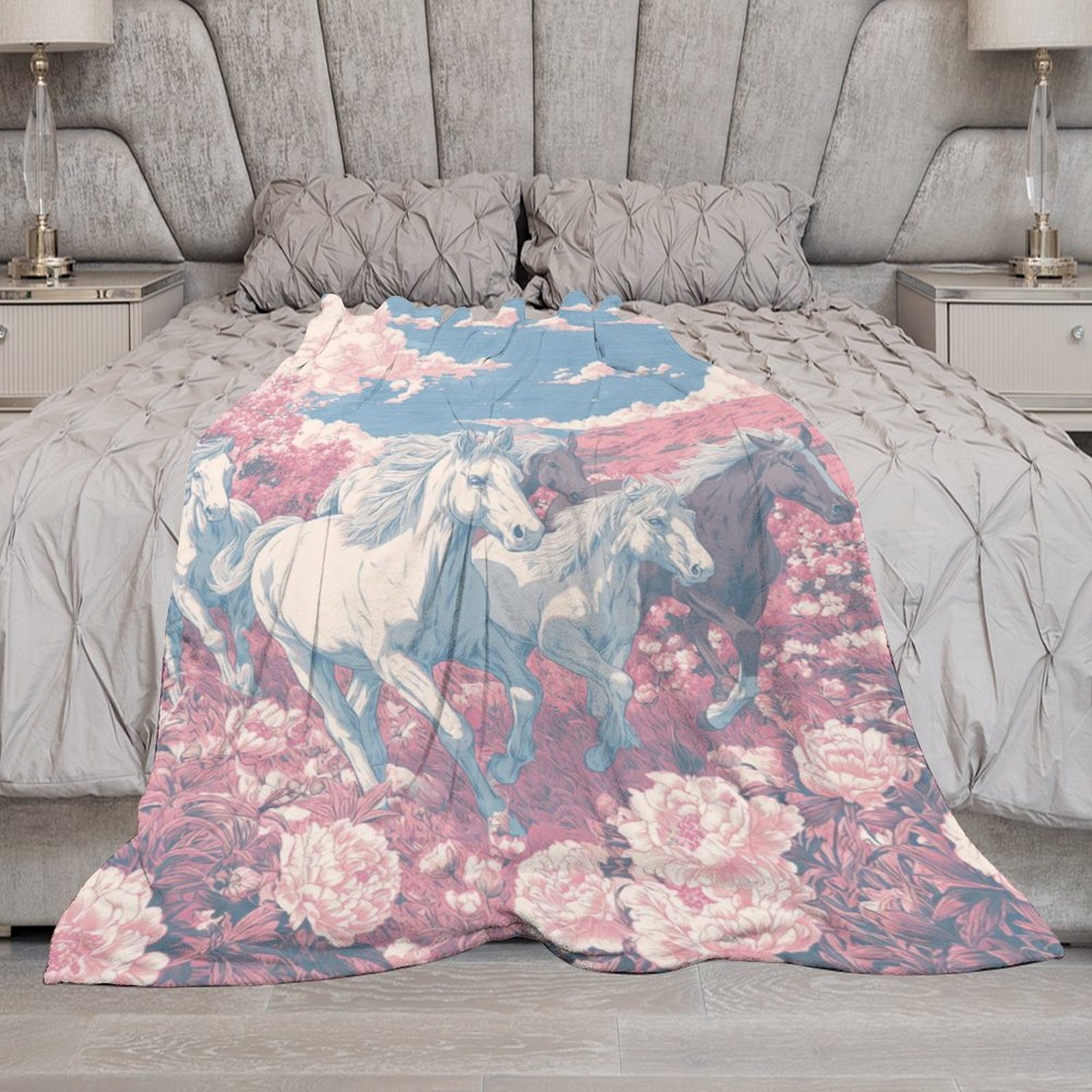 H Designer Horse blanket blanket throw cashmere vibration blanket copert Home Travel Throw Summer Air Conditioner Beach home bedding blankets throws H