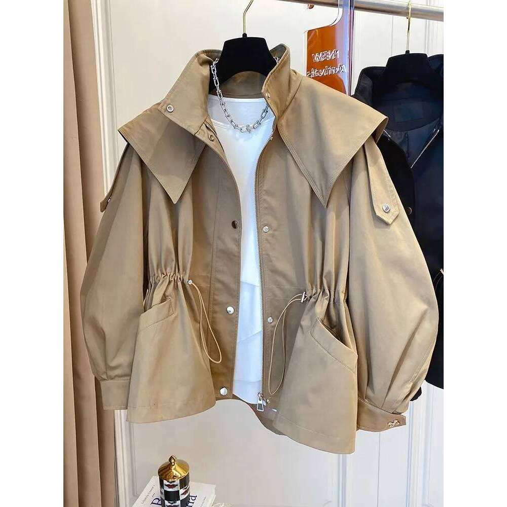 Long Sleeved Casual Trench Waist Party Design Jacket Chic Girls Short Comfortable Fashion Korean Vintage Tops For Women