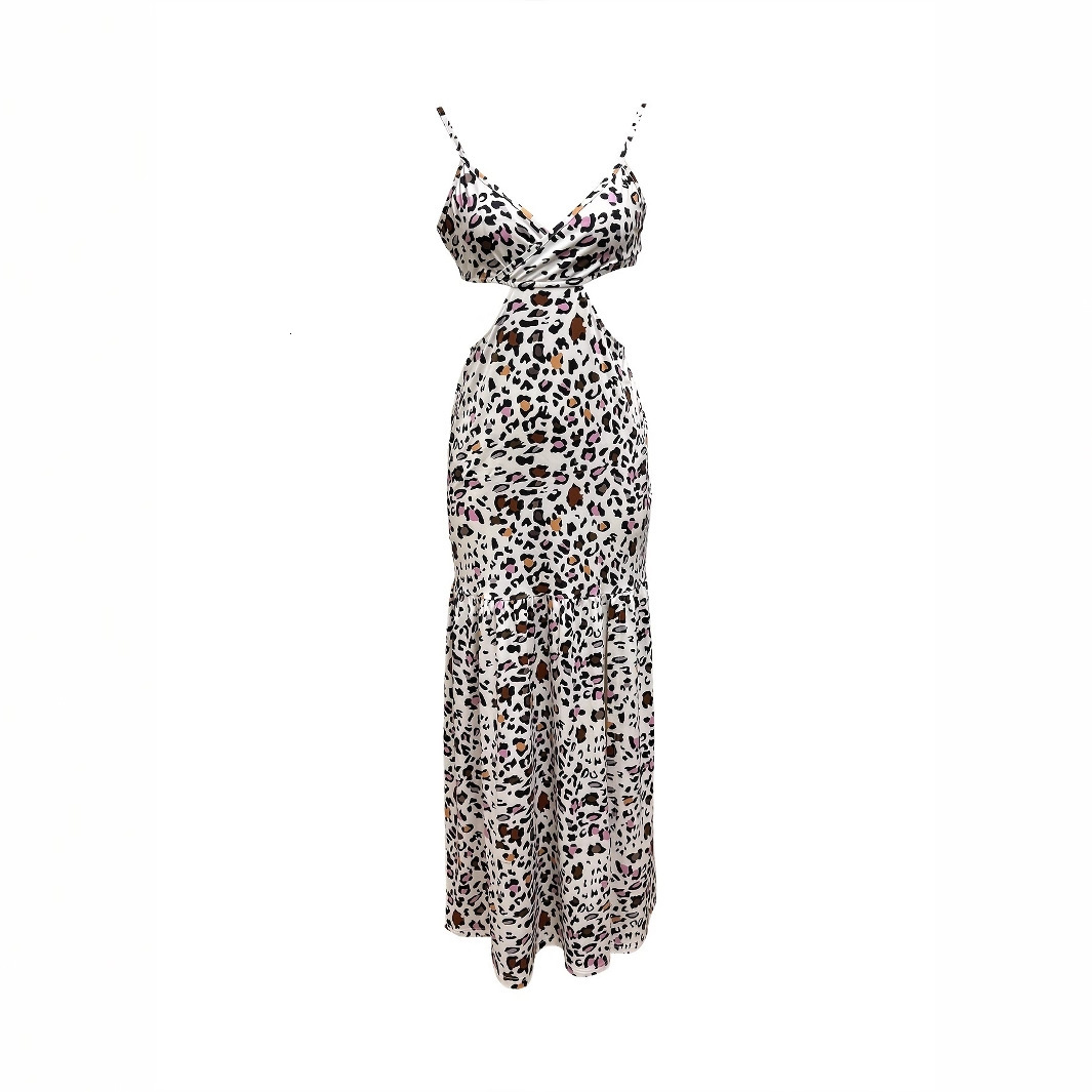 European and American new spring/summer hot selling designer sexy camisole dress beach vacation style waist cinching dress